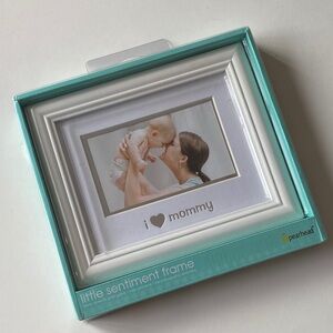 Pearhead White and Silver 'I Heart Mommy' Frame